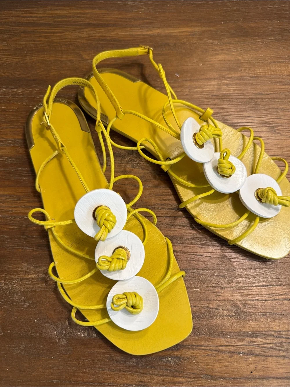 Tory Burch Artisanal Knot Sandals in Yalu